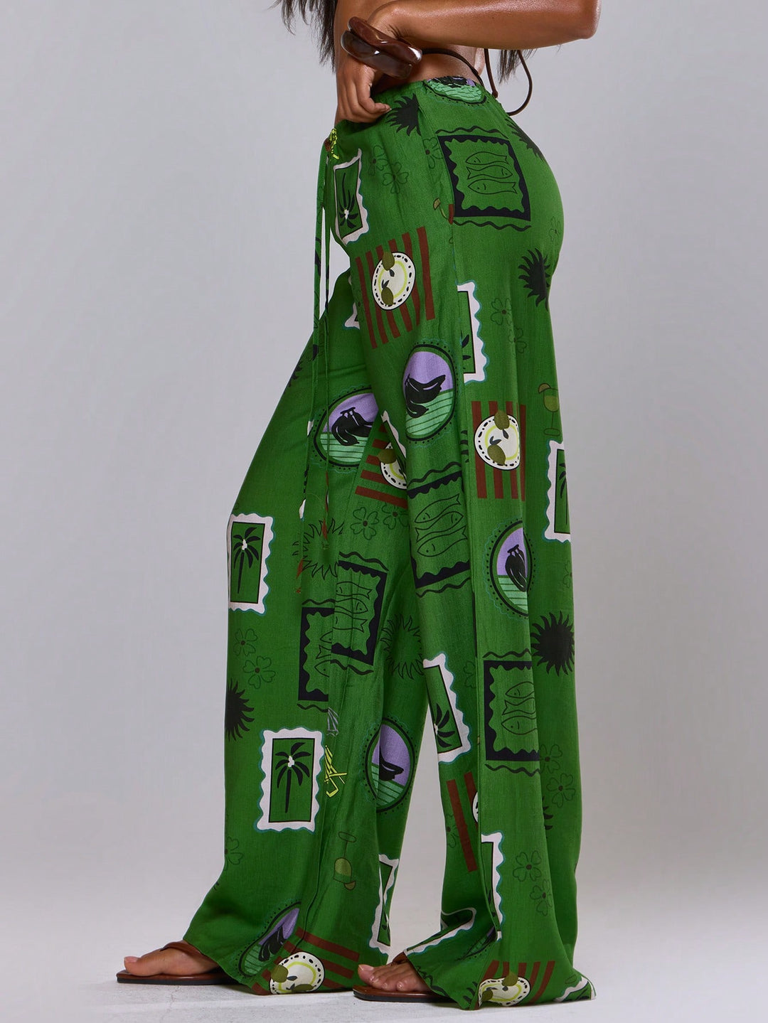 Pantaloni SHEIN, verde