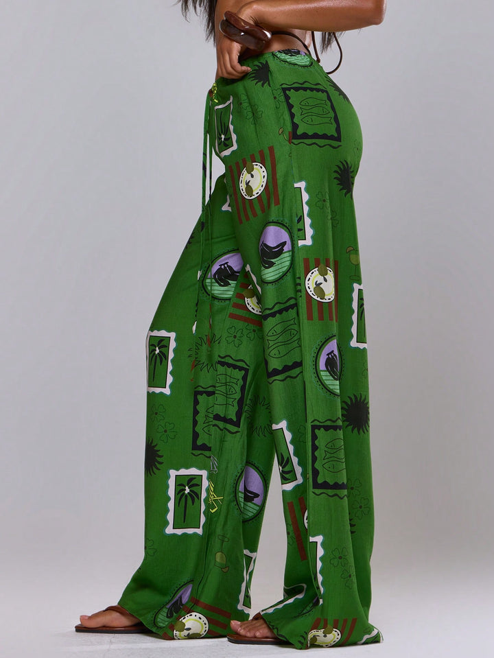 Pantaloni SHEIN, verde