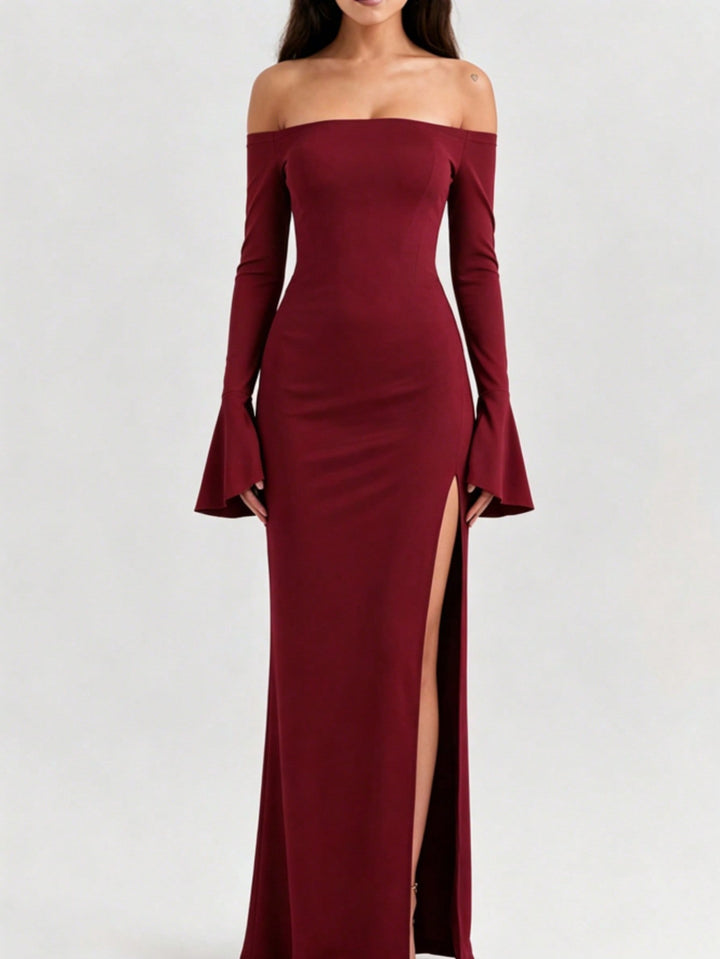 Rochie maxi SHEIN, vișiniu