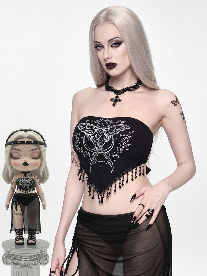 Top SHEIN, negru