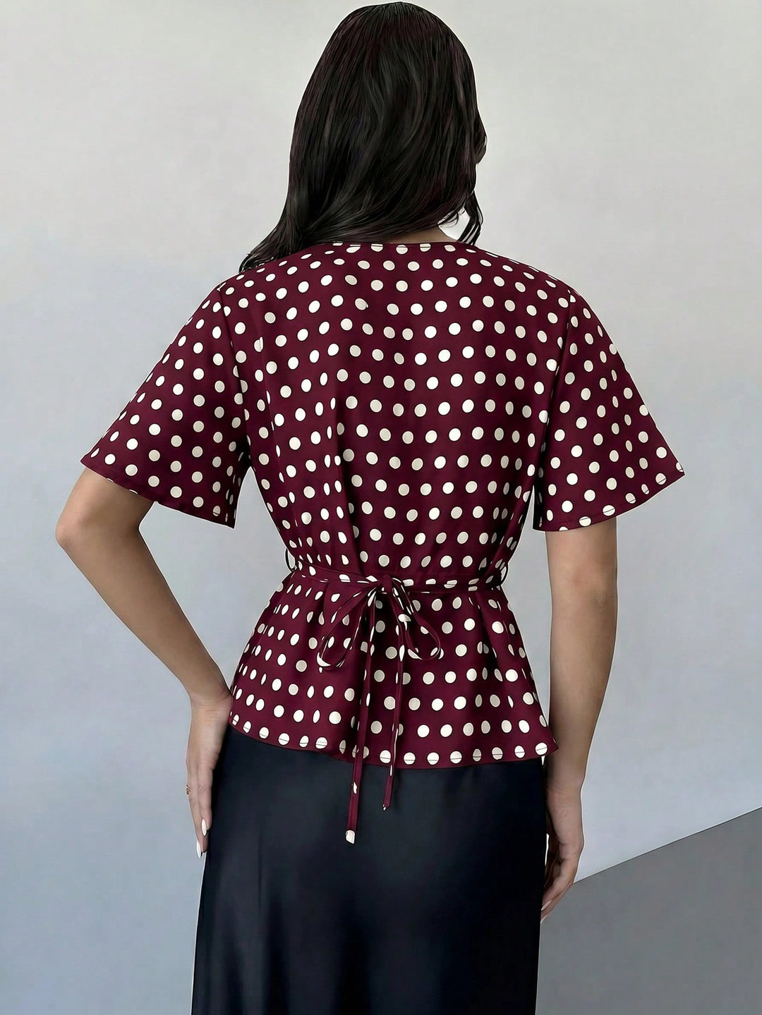 Bluza SHEIN, vișiniu