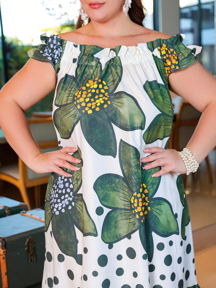 Rochie maxi SHEIN, mix culori