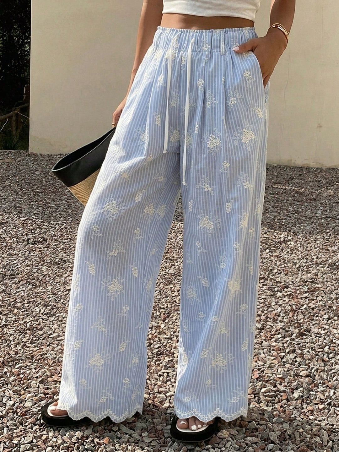 Pantaloni SHEIN, albastru