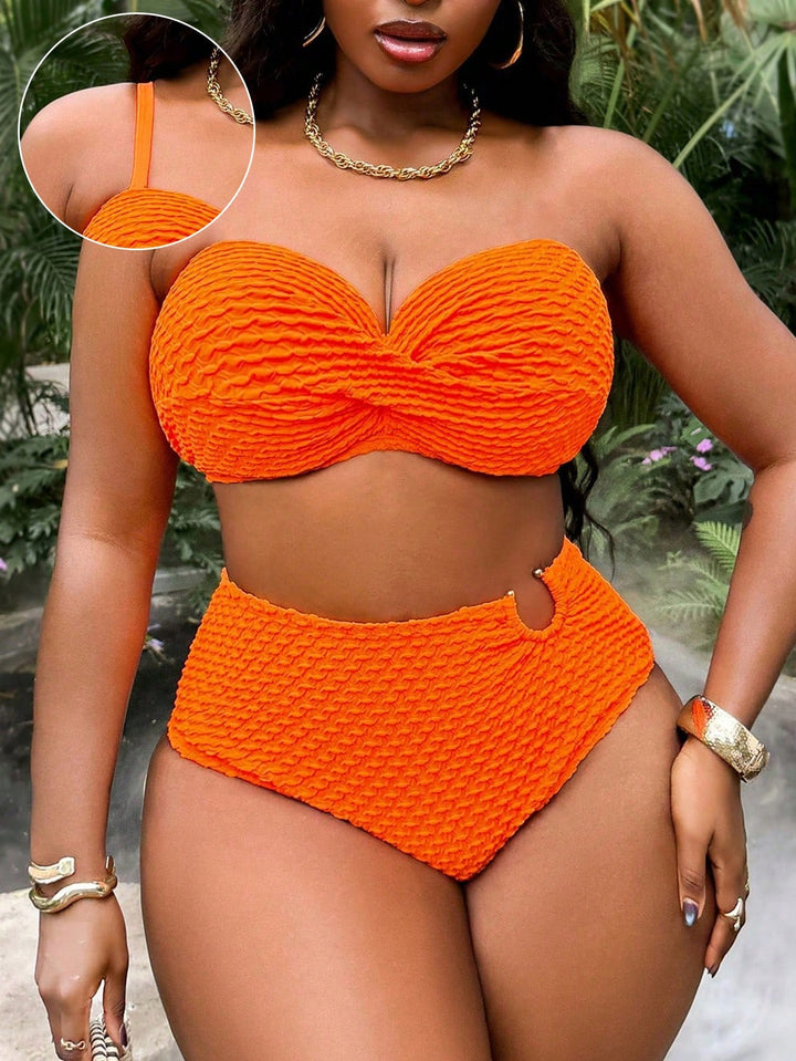 Set bikini de baie SHEIN, portocaliu