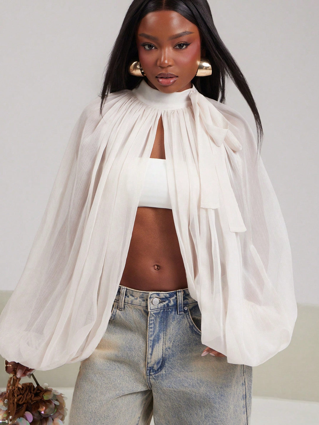 Top SHEIN, bej