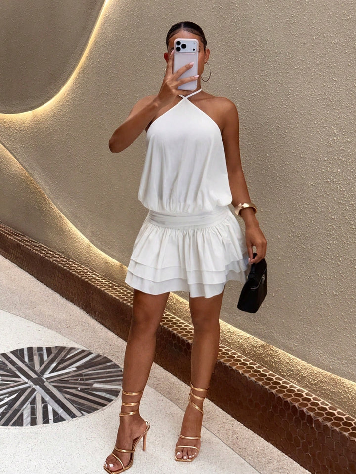 Rochie mini SHEIN, alb