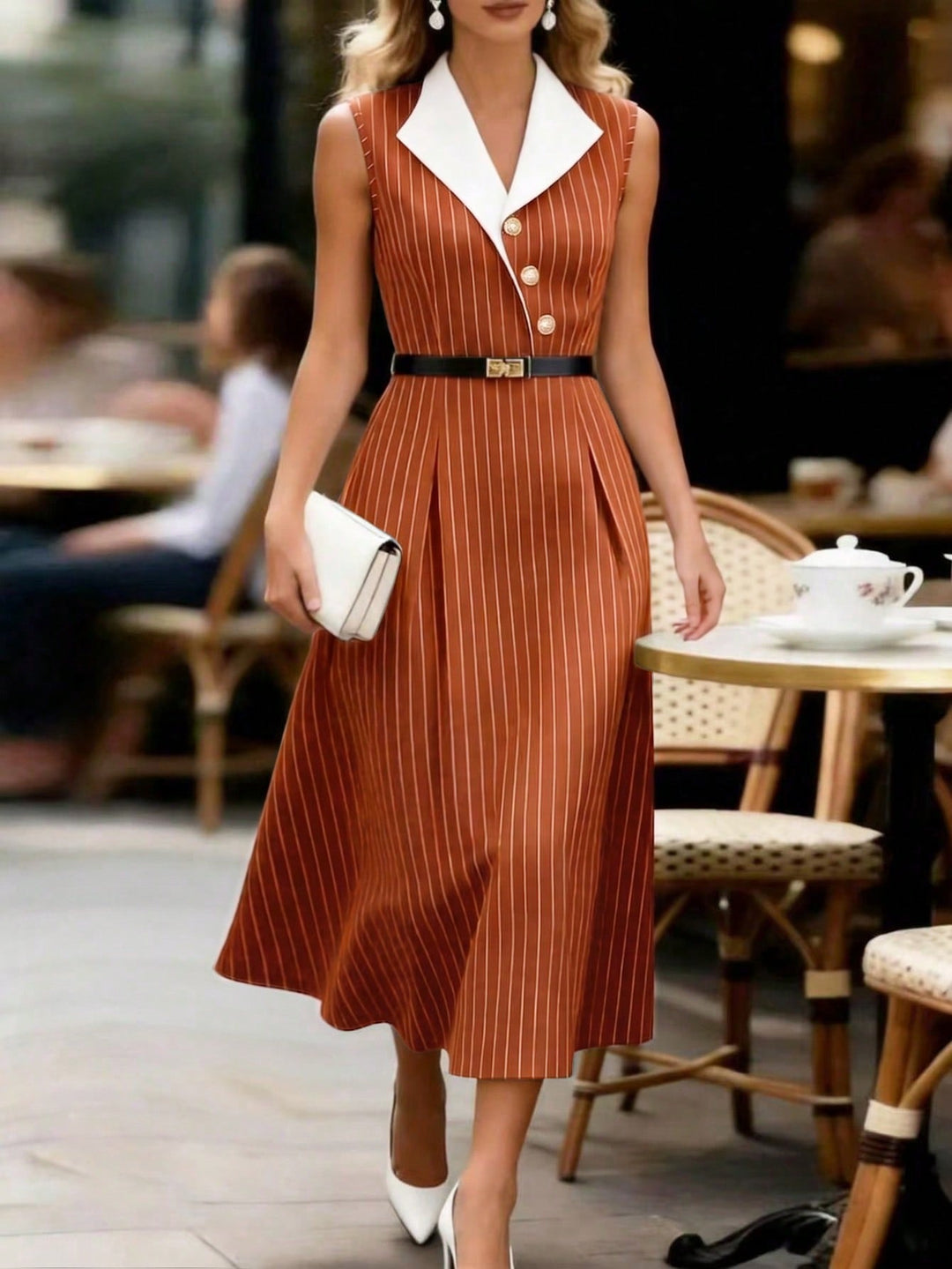 Rochie midi SHEIN, mix culori