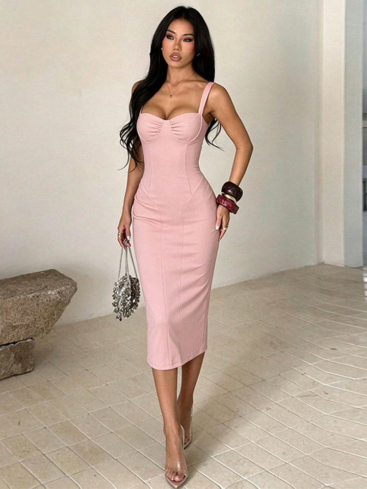 Rochie maxi SHEIN, roz