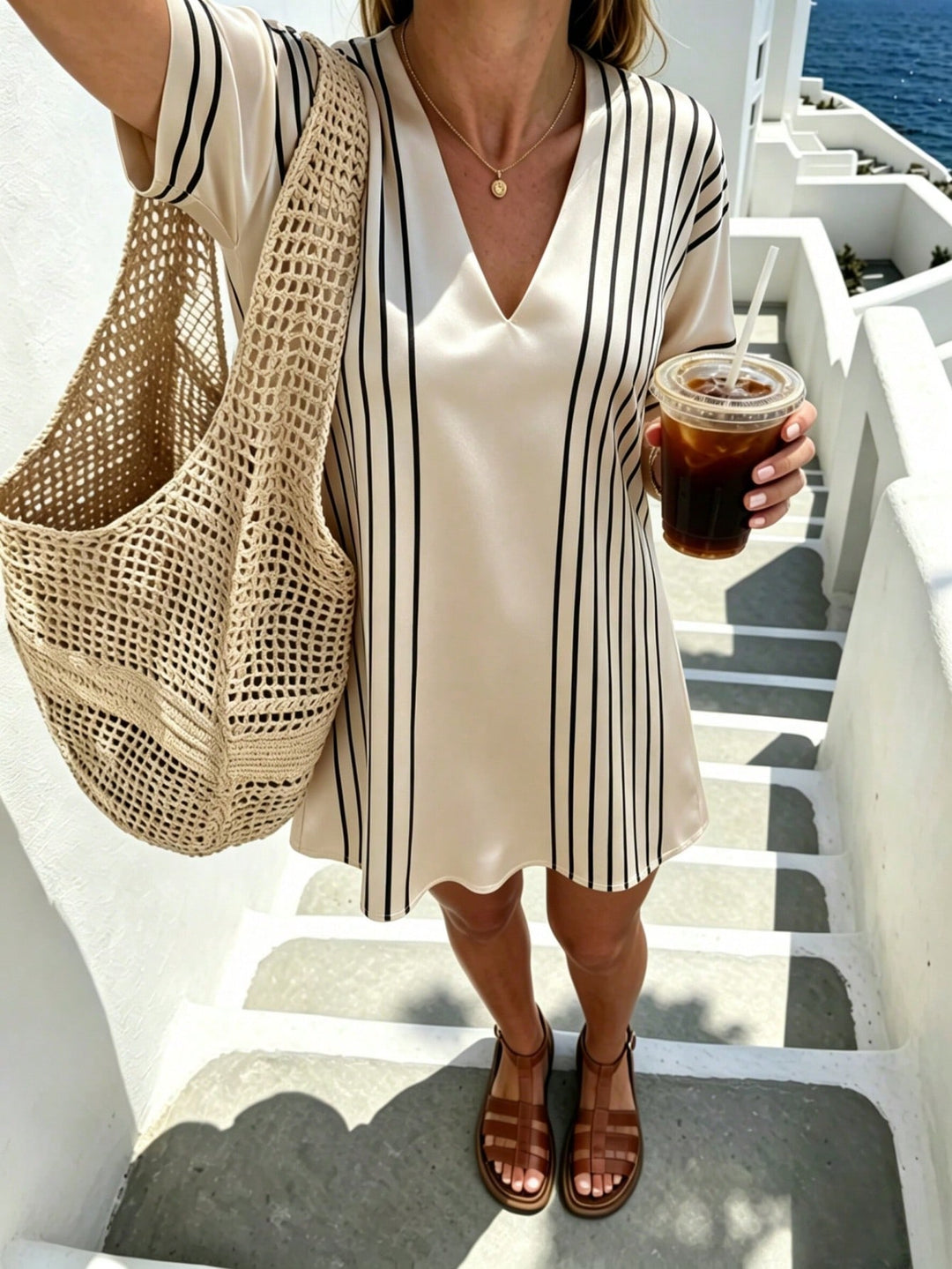 Rochie mini SHEIN, bej