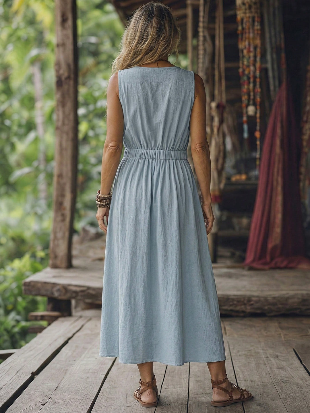 Rochie maxi SHEIN, albastru