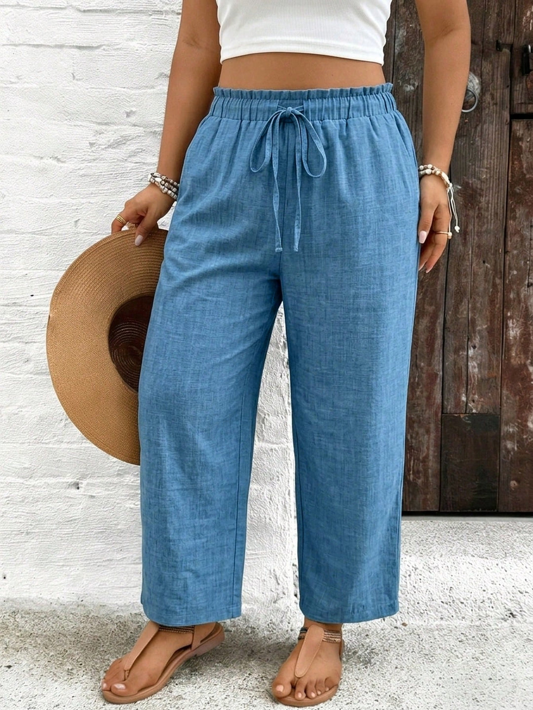 Pantaloni SHEIN, albastru