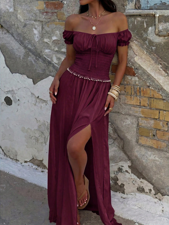 Rochie maxi SHEIN, vișiniu