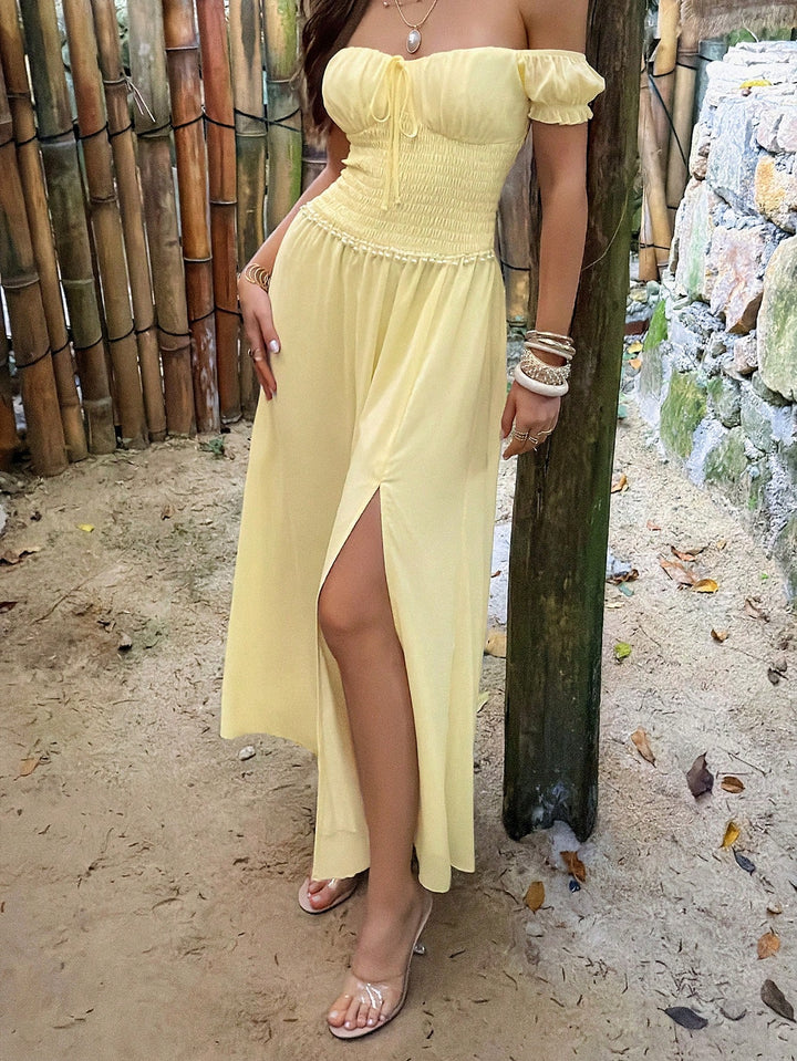 Rochie maxi SHEIN, galben