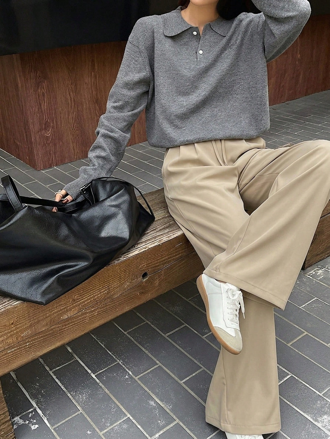 Pantaloni SHEIN, kaki