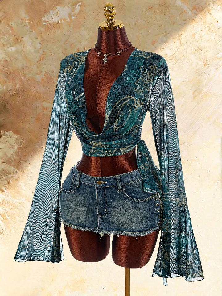 Top SHEIN, albastru