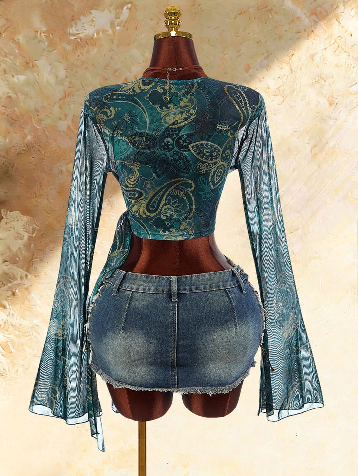 Top SHEIN, albastru