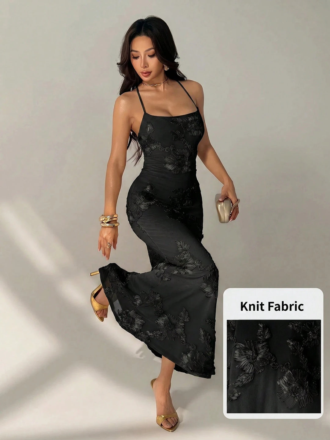 Rochie midi SHEIN, negru
