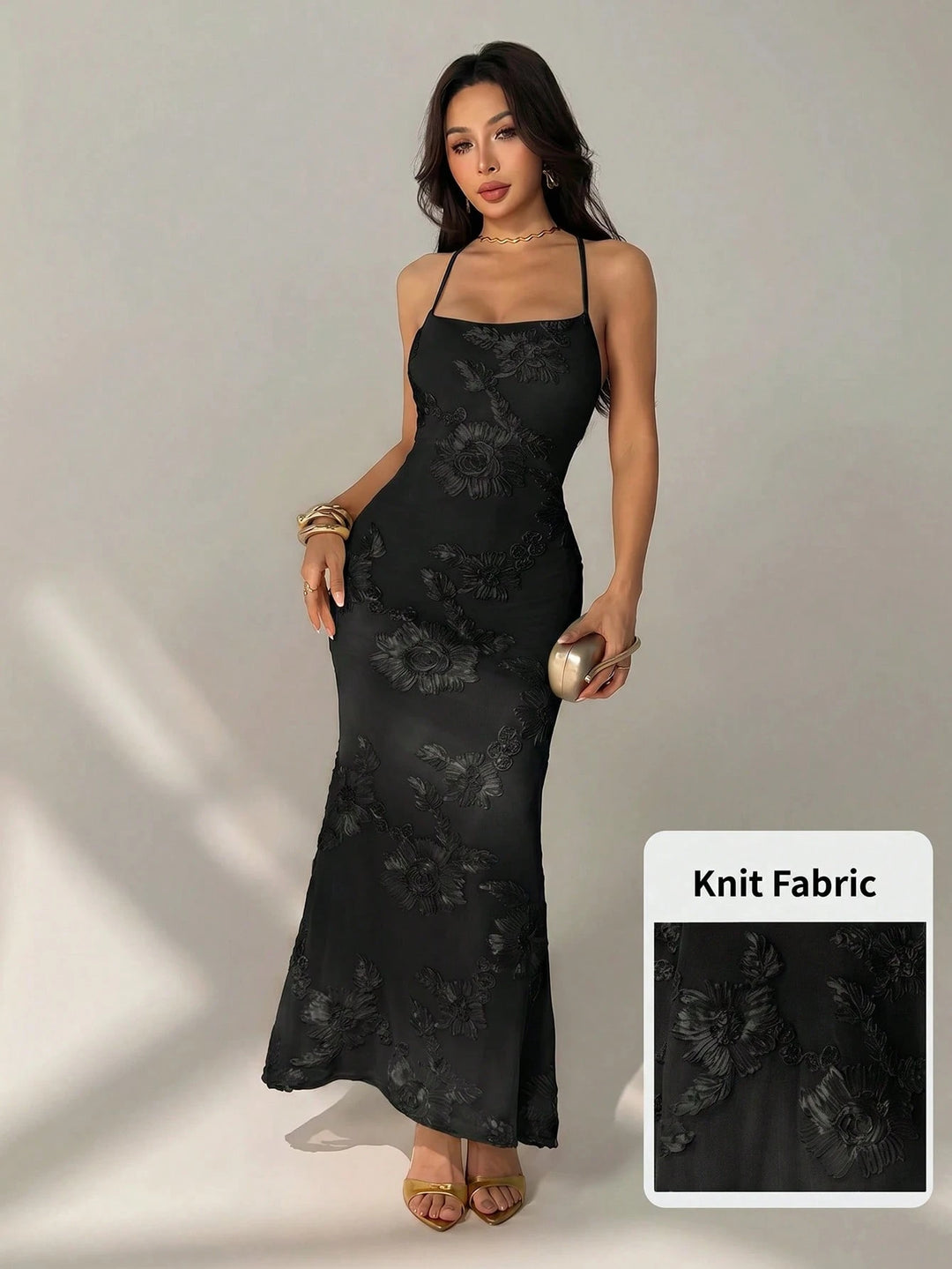 Rochie midi SHEIN, negru