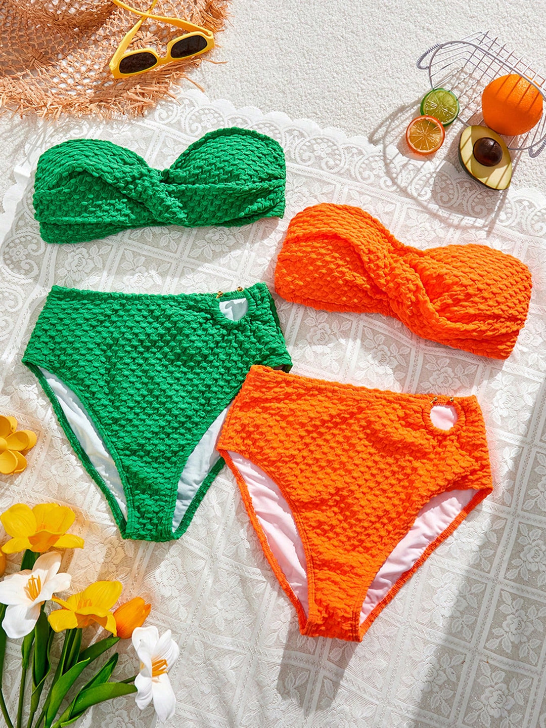 Set bikini SHEIN, mix culori