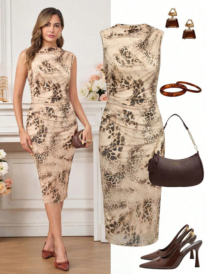 Rochie midi SHEIN, galben