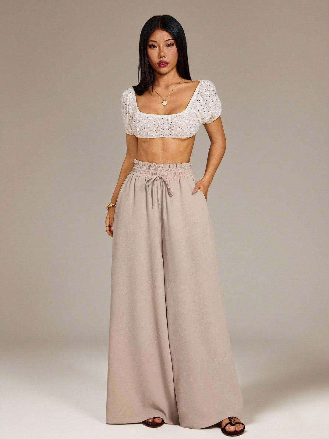 Pantaloni SHEIN, kaki
