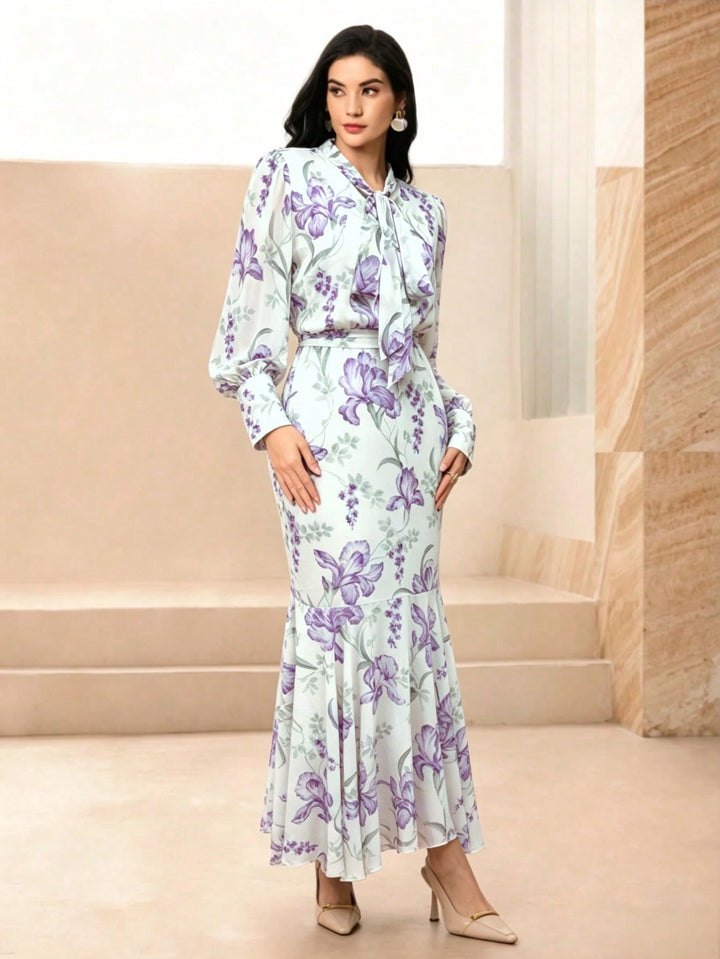 Rochie maxi SHEIN, mix culori