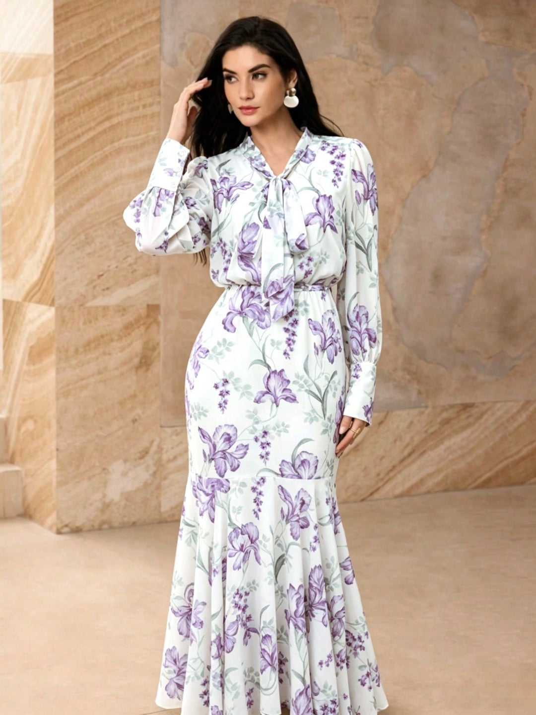 Rochie maxi SHEIN, mix culori