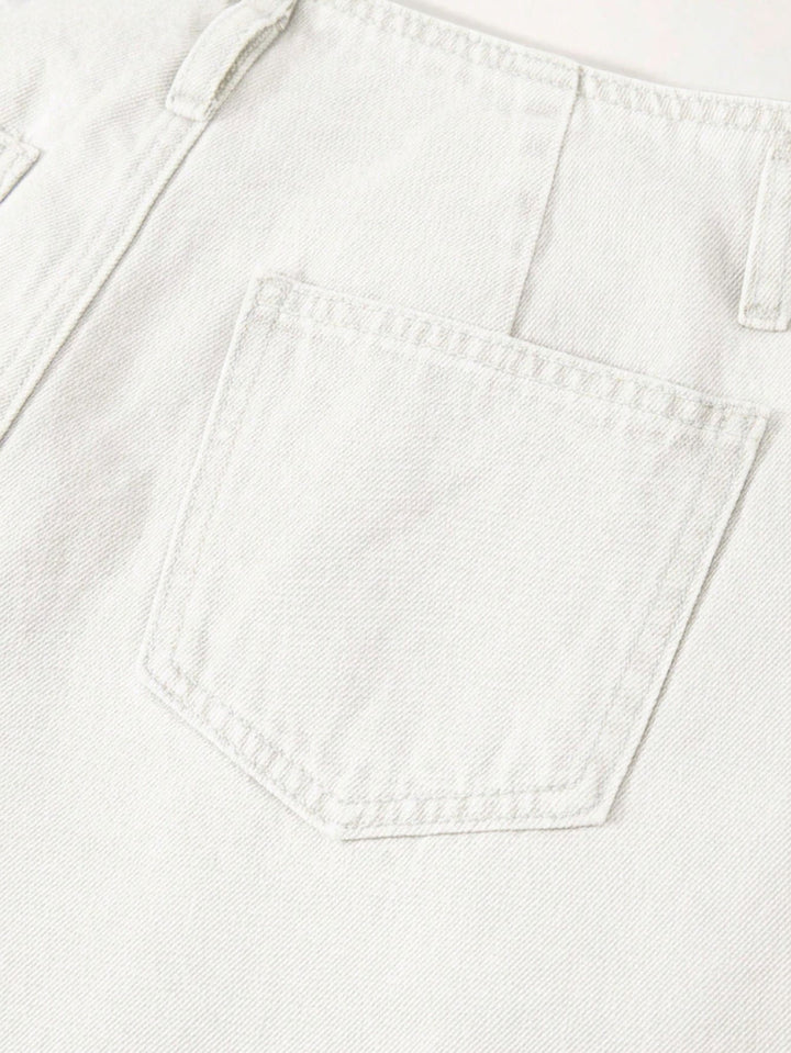 Pantaloni scurți SHEIN, alb