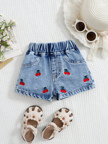 Pantaloni scurți SHEIN, albastru