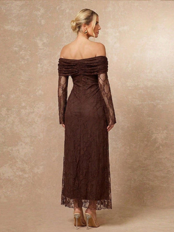 Rochie maxi SHEIN, maro