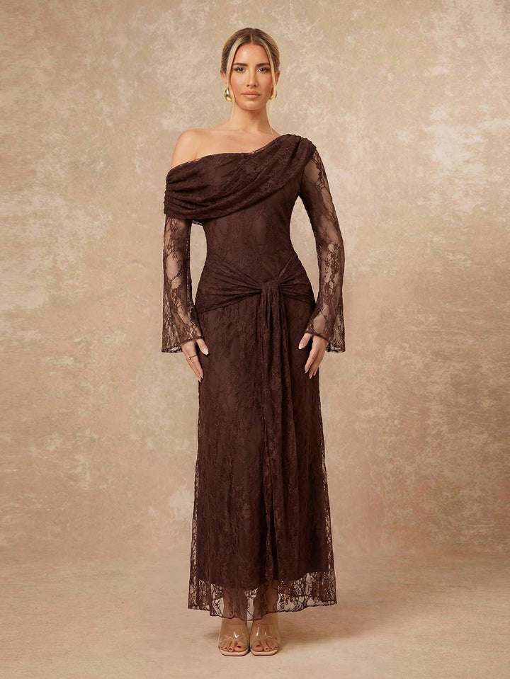 Rochie maxi SHEIN, maro