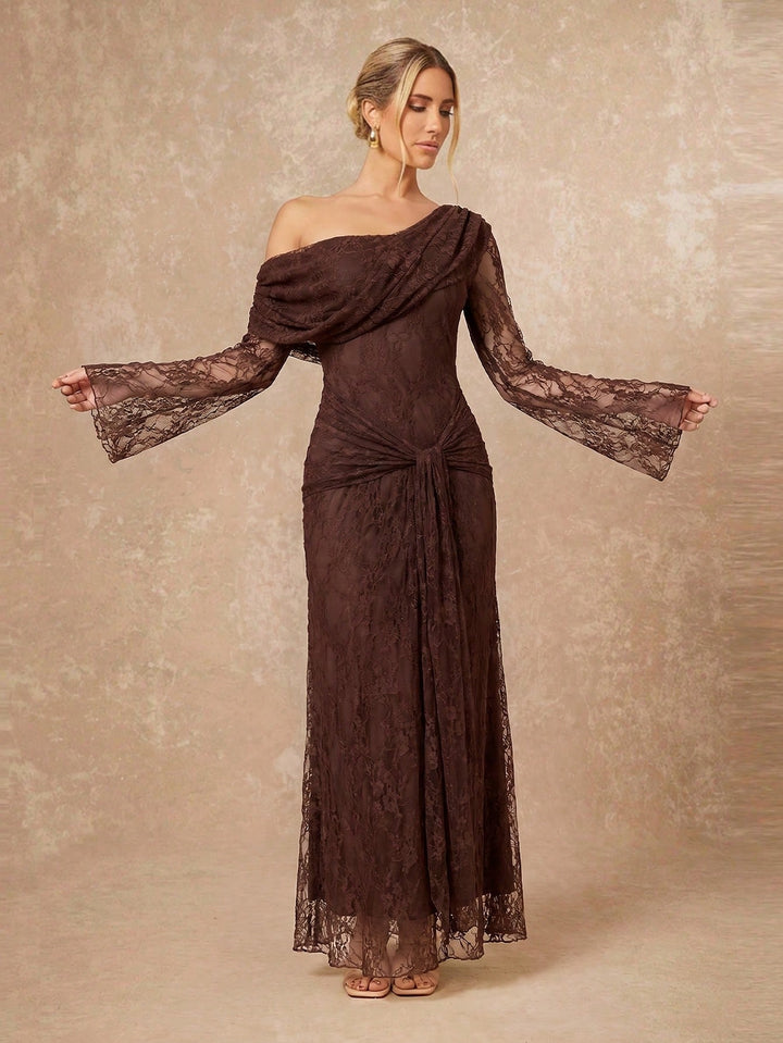Rochie maxi SHEIN, maro