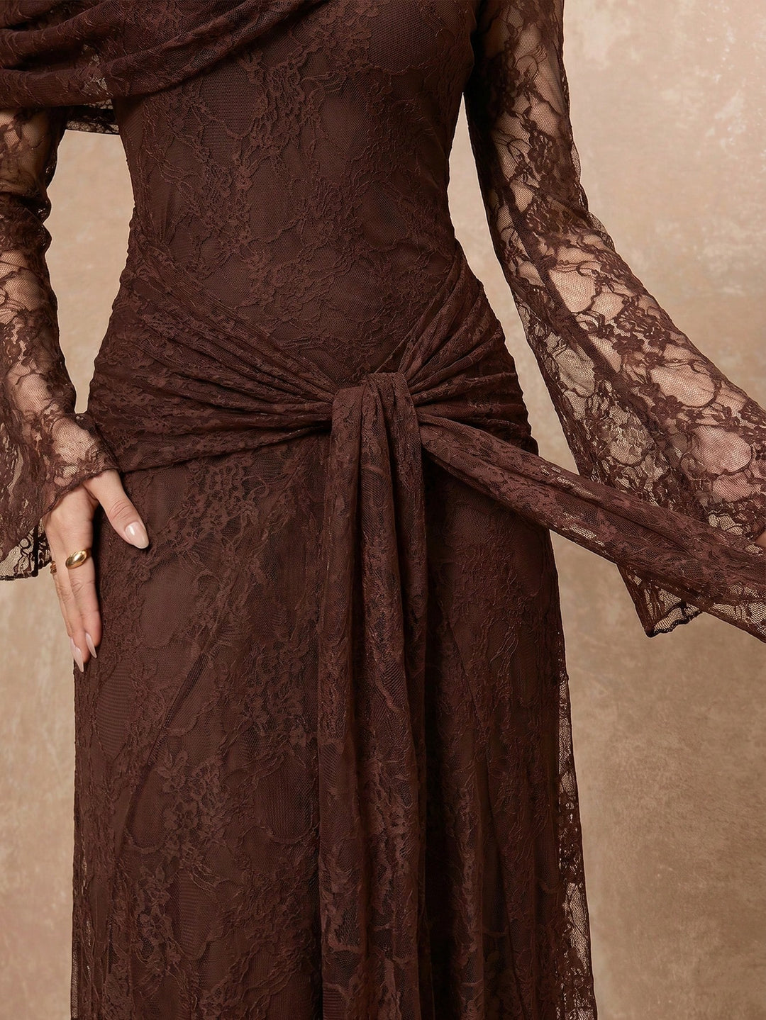 Rochie maxi SHEIN, maro