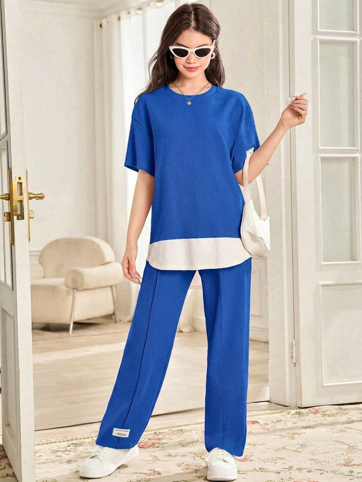 Set de tricouri SHEIN, albastru