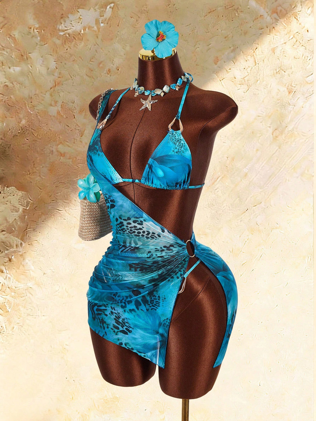 Set bikini SHEIN, albastru