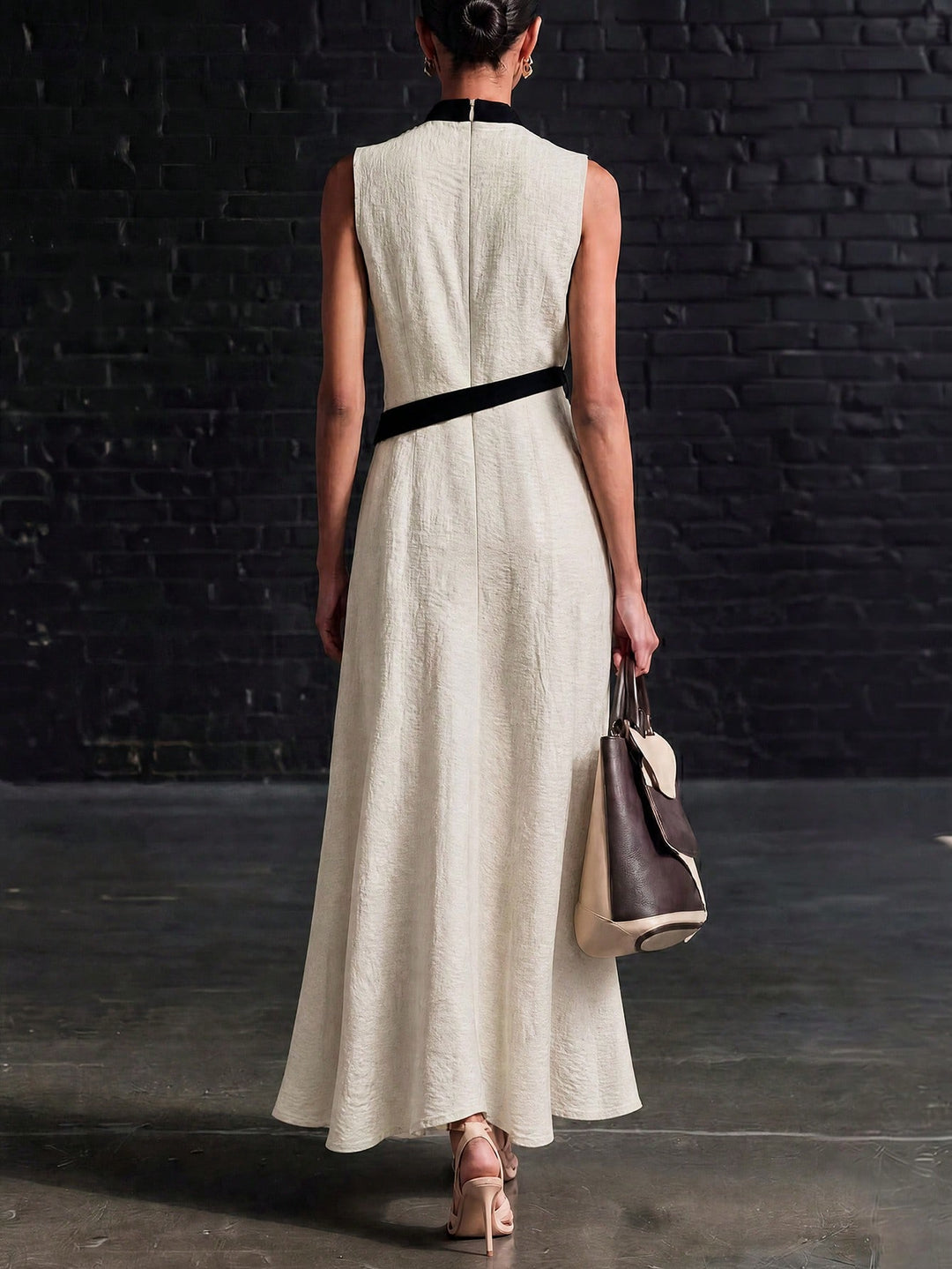 Rochie maxi SHEIN, bej
