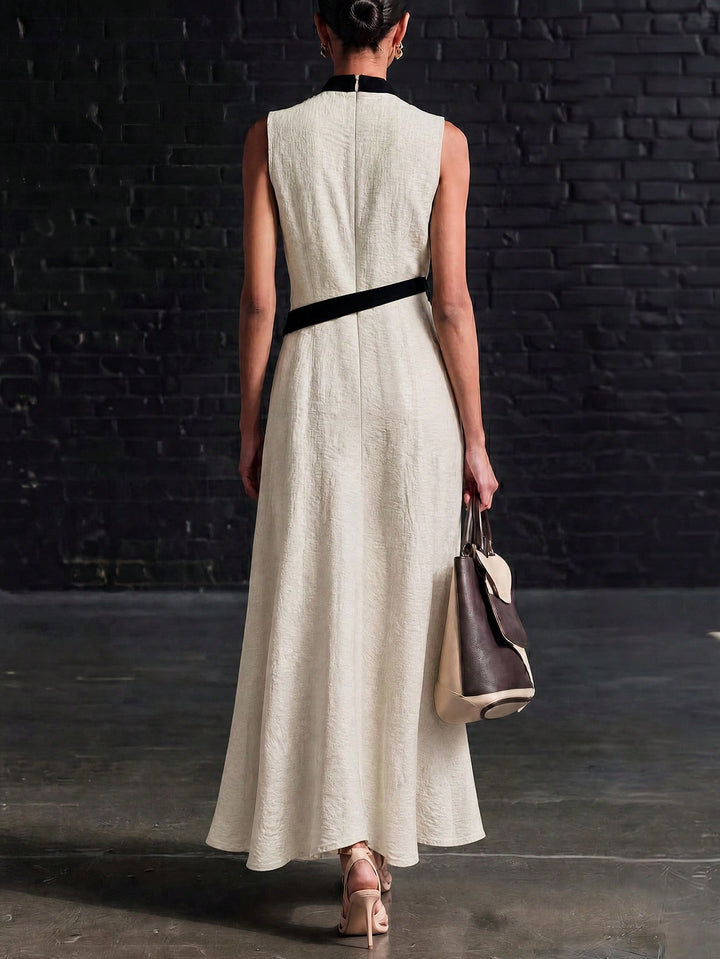 Rochie maxi SHEIN, bej