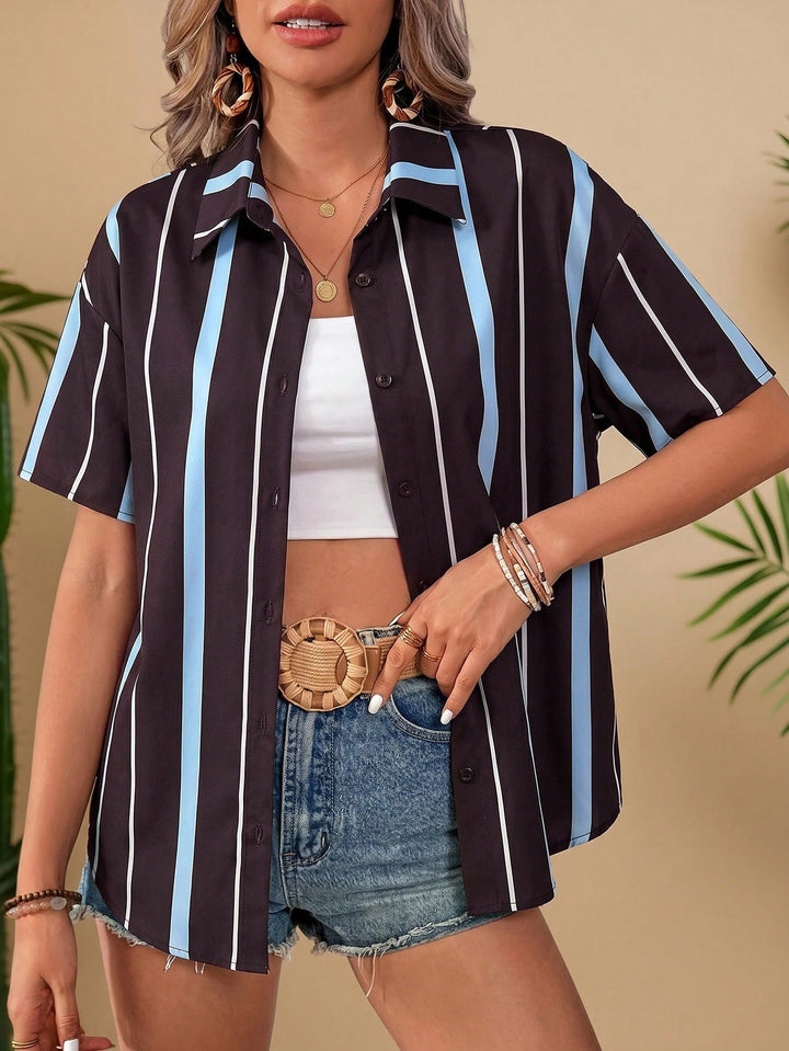 Cămașă casual SHEIN, mix culori