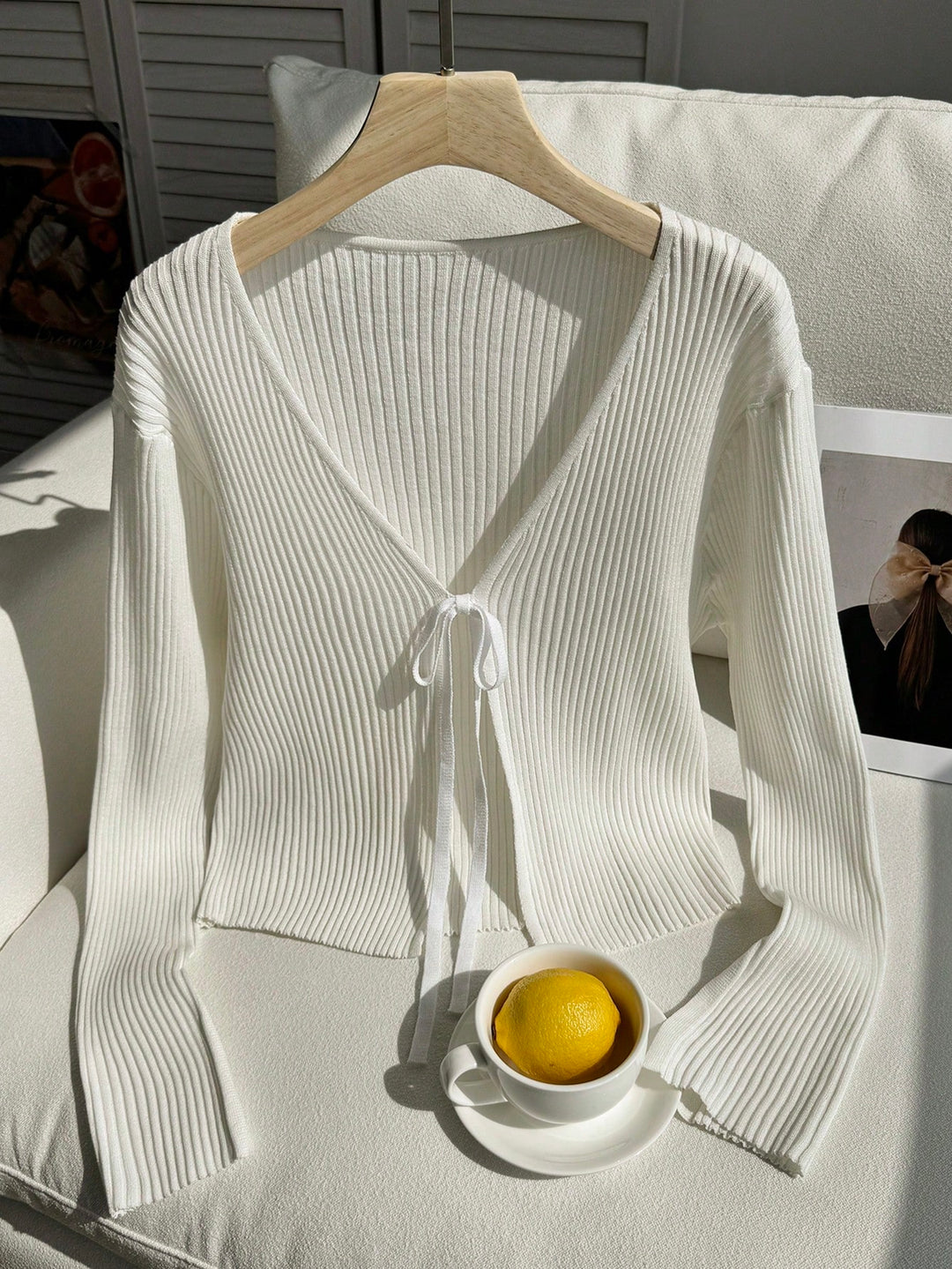 Cardigan SHEIN, alb