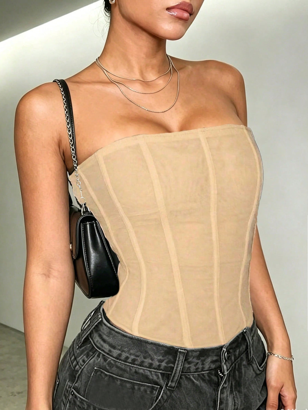 Top SHEIN, bej