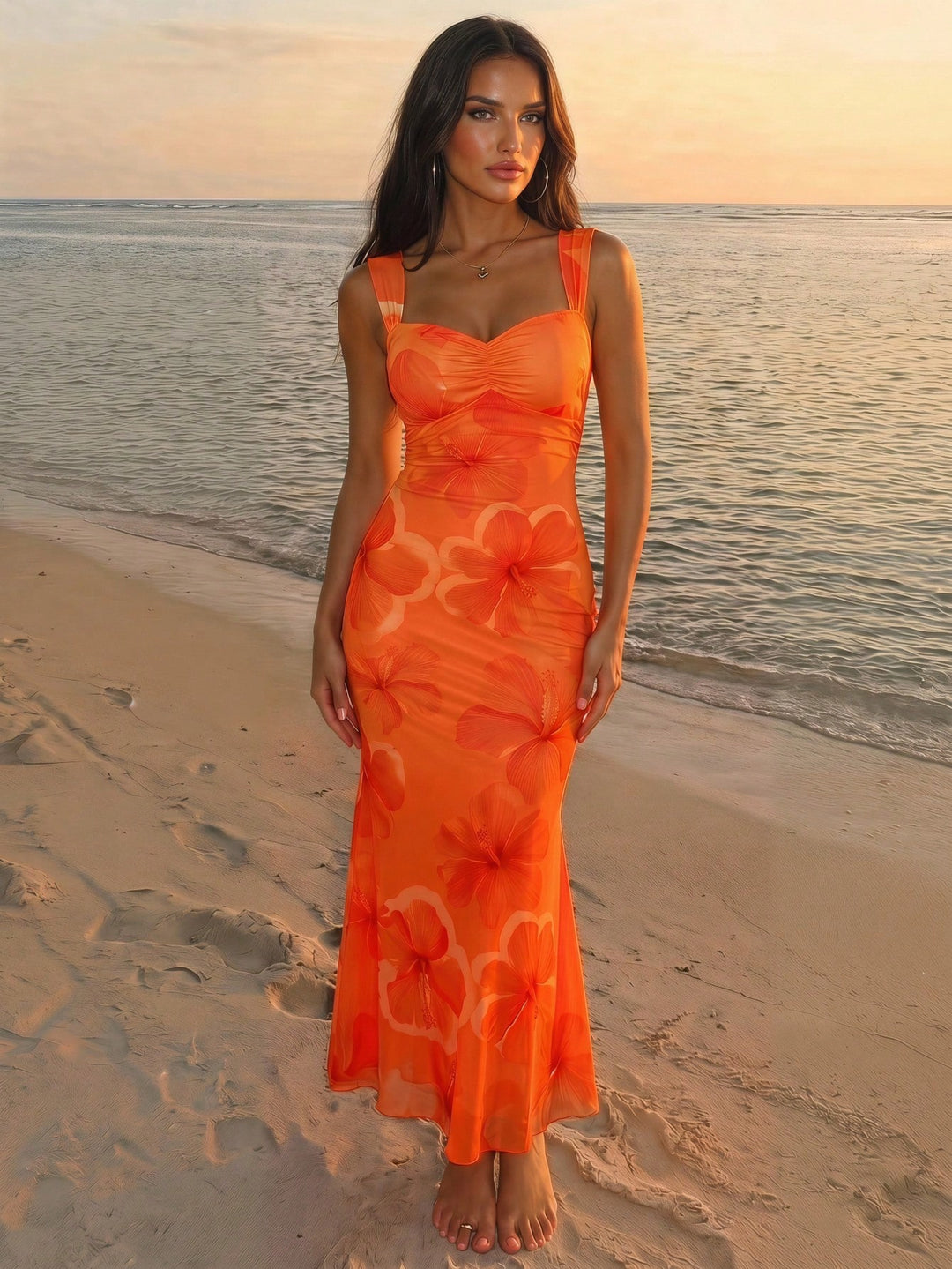 Rochie maxi SHEIN, mix culori