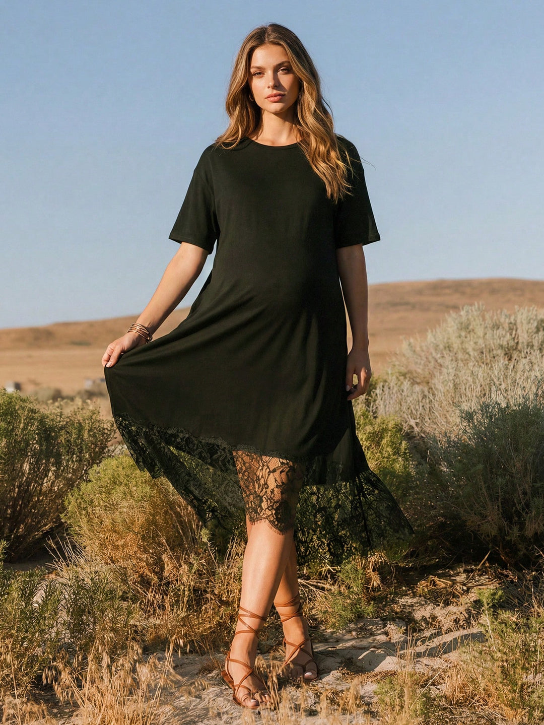 Rochie SHEIN, kaki