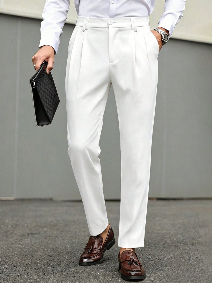 Pantaloni SHEIN, alb