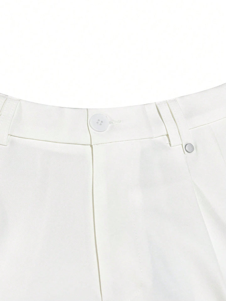Pantaloni SHEIN, alb