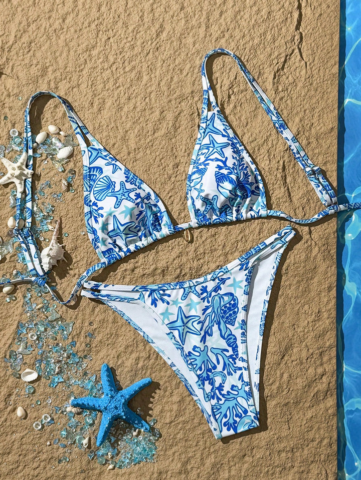 Set bikini SHEIN, albastru