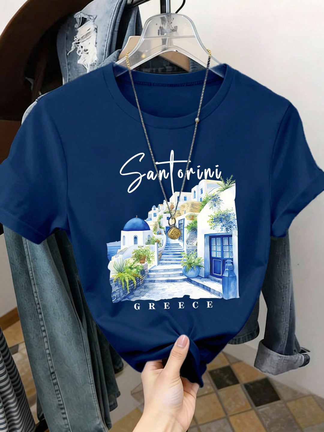 Tricou SHEIN, albastru
