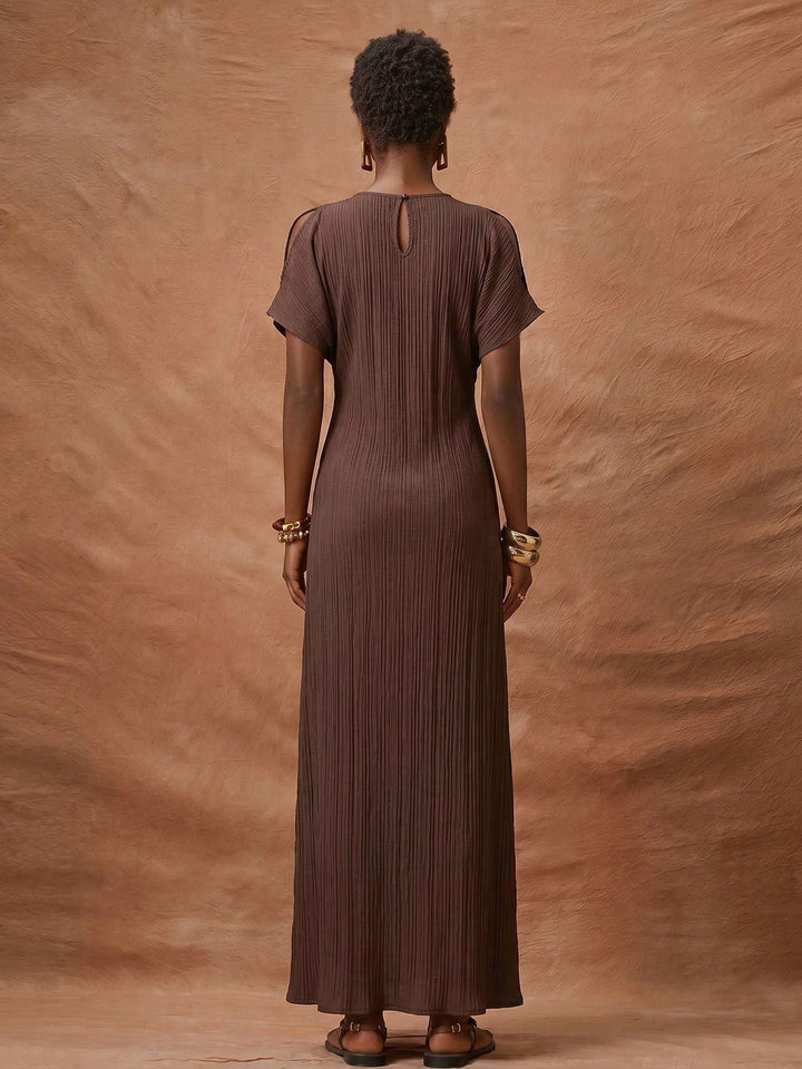 Rochie maxi SHEIN, maro
