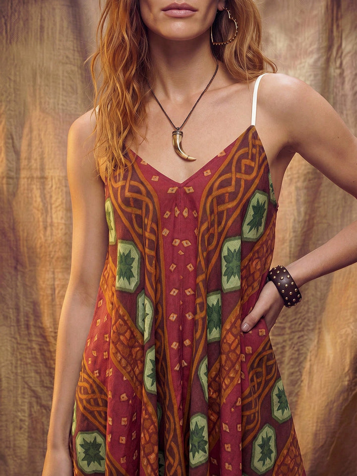 Rochie maxi SHEIN, mix culori