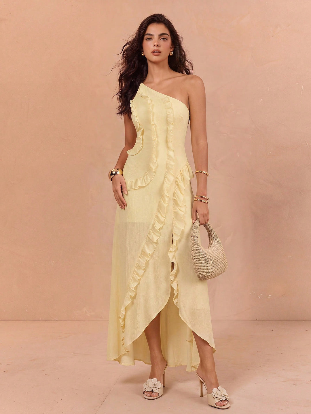 Rochie maxi SHEIN, galben