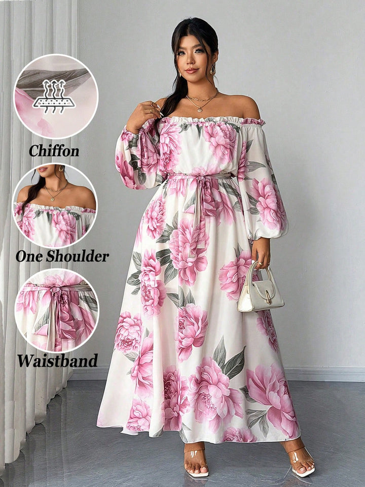 Rochie maxi SHEIN, mix culori